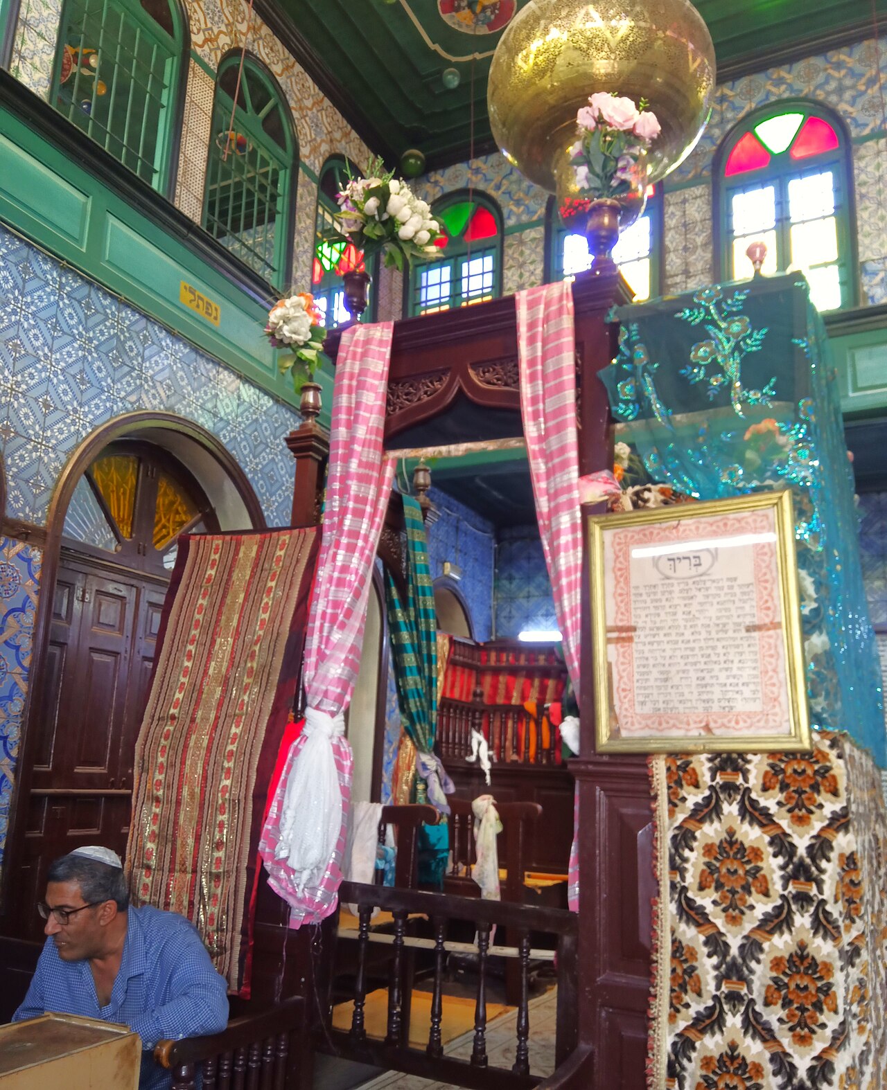El Ghriba synagogue interior, Djerba — Diaspora Portraits series