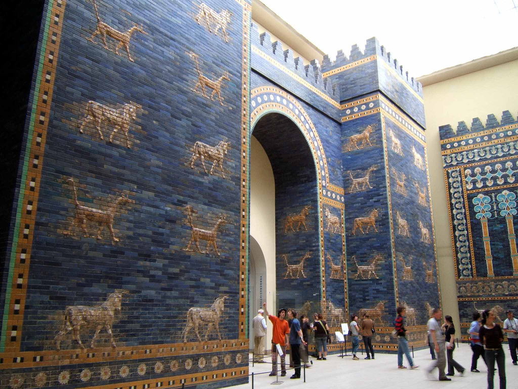 The reconstructed Ishtar Gate at the Pergamon Museum, Berlin