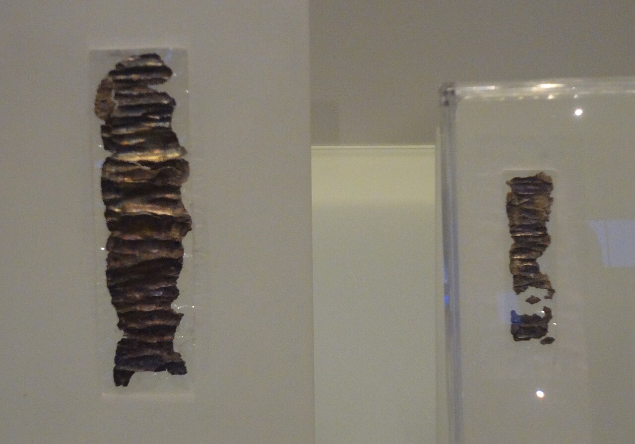 The Ketef Hinnom silver scrolls, Israel Museum Jerusalem