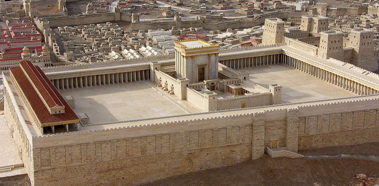 The Holyland Model of Jerusalem at the Israel Museum, showing Herod's Temple